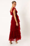 Belle Maxi Dress Burgundy