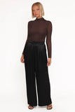 Joyce Wide Leg Pant Black