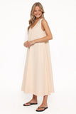 Laurita Maxi Dress Oatmeal