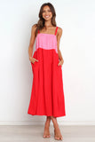 Aliana Dress Pink Splice