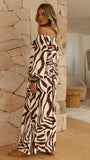 Avery Wide Leg Pants Luna Mocha