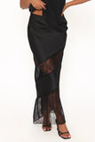 Winona Lace Maxi Skirt Black