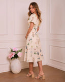 Katie Floral Off The Shoulder Puff Sleeve Maxi Dress