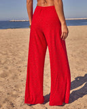 Riviera Nights Drawstring Eyelet Cover Up Pants