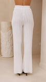 Megan Knit Pants White