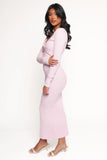 Teodora Midi Dress Pink