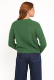 Wilde Bow Front Cardigan Green