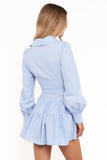 Diantha Long Sleeve Mini Dress Blue