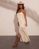 Romantic Haven Ruffle Lace Maxi Dress