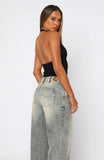 When Im With You Halter Top Black