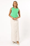 Cece Open Back Top Green
