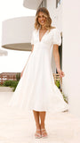 Melea Midi Dress White