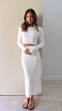 Senya Maxi Skirt White