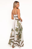 Elanor Maxi Dress Olive Print