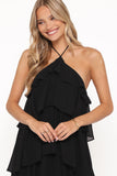 Chasity Halterneck Maxi Dress Black