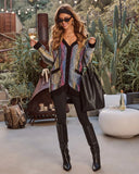 Winter Trinket Knit Multi Color Cardigan
