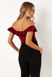 Mikaela Bodysuit Dark Red