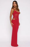 Call Me Up Maxi Dress Berry