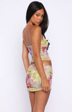 Are You Entertained Mini Skirt Antique Floral
