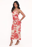 Jasmine Maxi Dress Red Floral