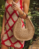Savannah Woven Straw Tote Bag