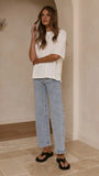 Annalise Knit Top White
