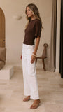 Macadrian Jeans White Denim