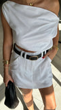 Charla Mini Skort White