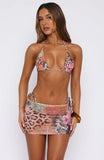 Coastal Breeze Mini Skirt Safari Bloom