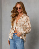 Kendie Satin Novelty Top