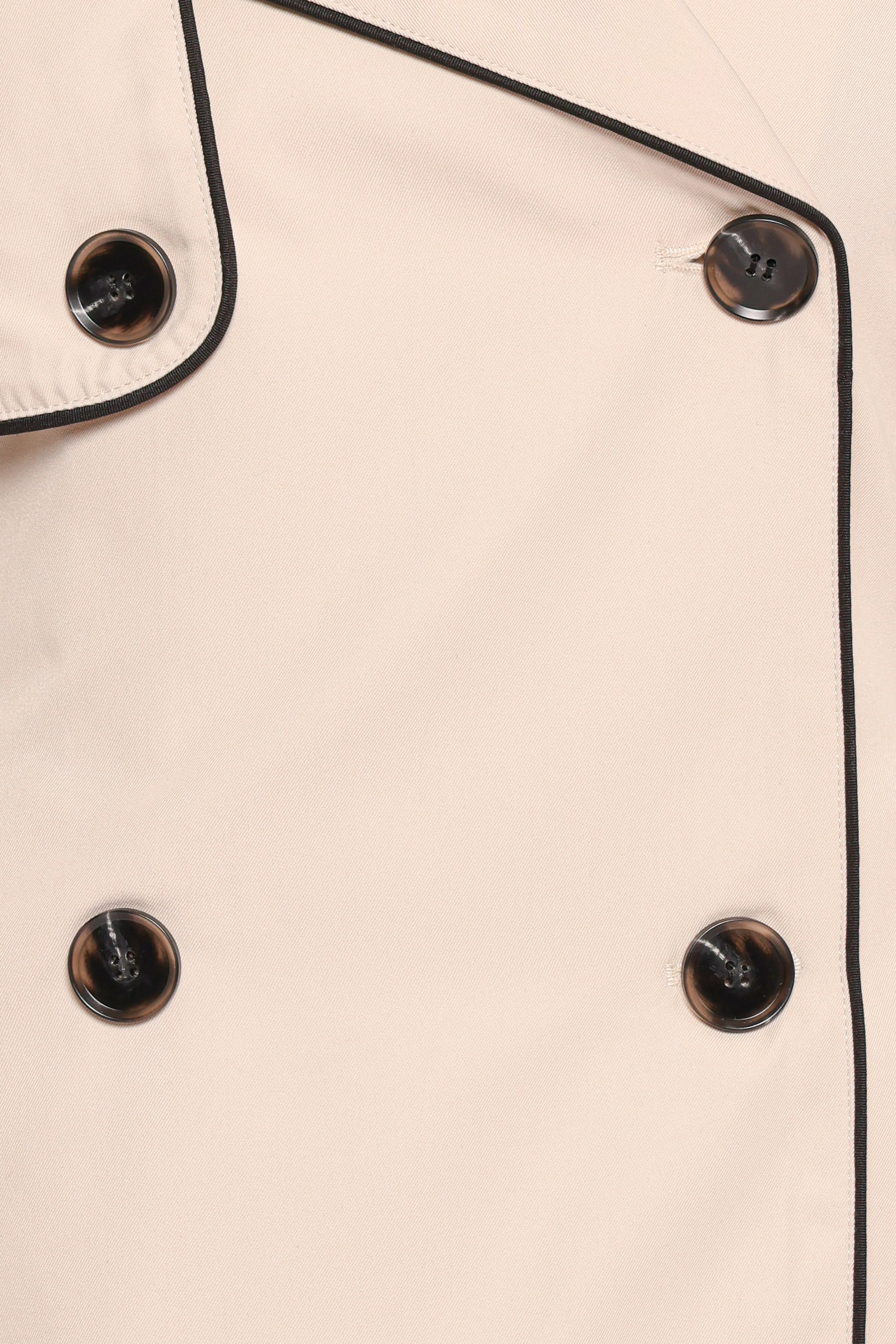 Franklin Cropped Trench Ecru