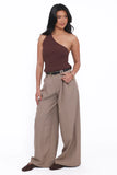Kathryn Wide Leg Pant Beige