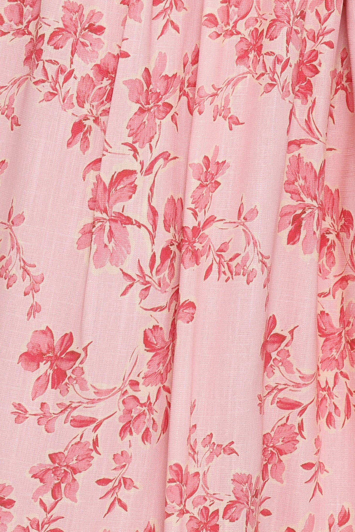 Tyler Drop Waist Maxi Skirt Rose Pink Floral