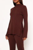 Adrienne Knit Top Chocolate