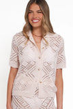 Briony Knit Pant Set Cream