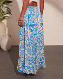 Glow Dream Abstract Print Maxi Skirt