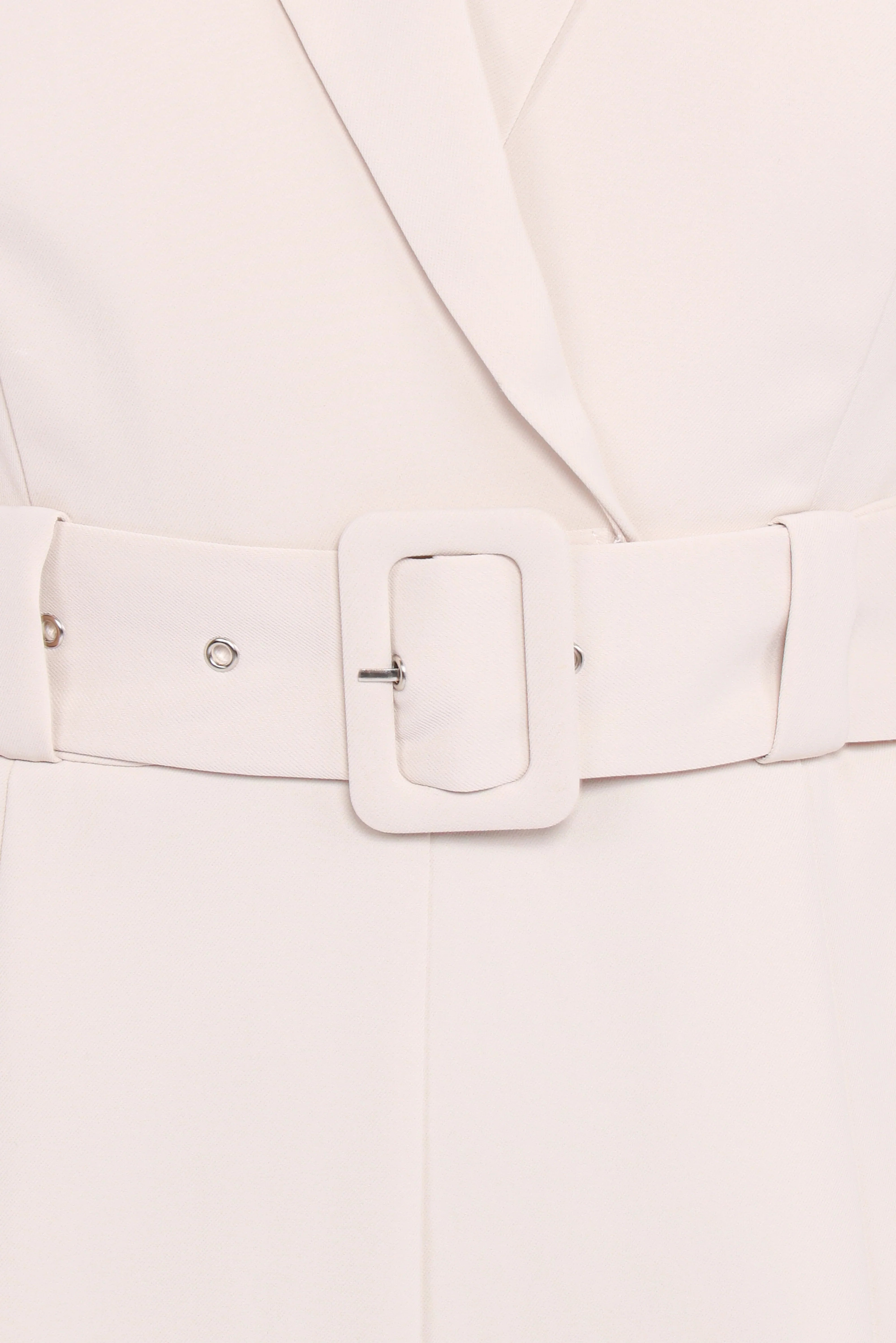 Sienna Belted Jumpsuit Beige