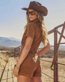 Annina Corduroy Zip Up Romper