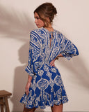 Riviera Radiant Abstract Print Mini Dress