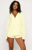 Airplane Mode Modal Pyjama Top Lemon