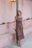 Chiaro Midi Skirt Brown