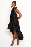 Soren Halterneck Midi Dress Black