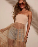 Starlet Corset Tulle Maxi Dress