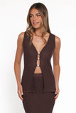 Asplie Knit Top Espresso