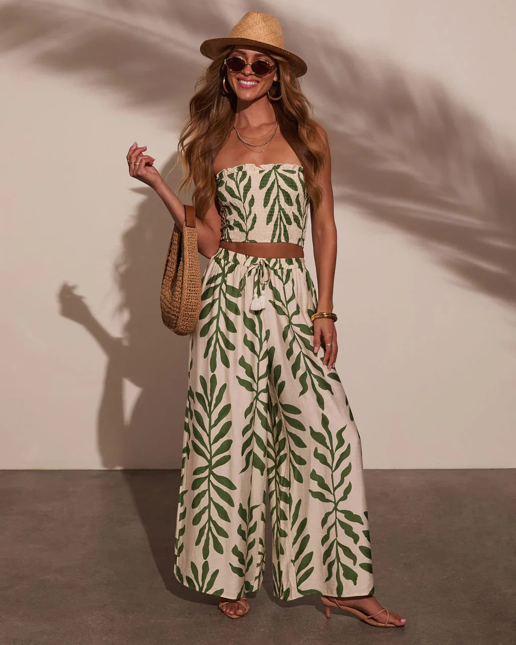 Sol Escape Tropical Drawstring Pants
