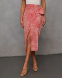 Ayra Printed Midi Skirt