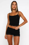Whimsical Night Pyjama Set Black