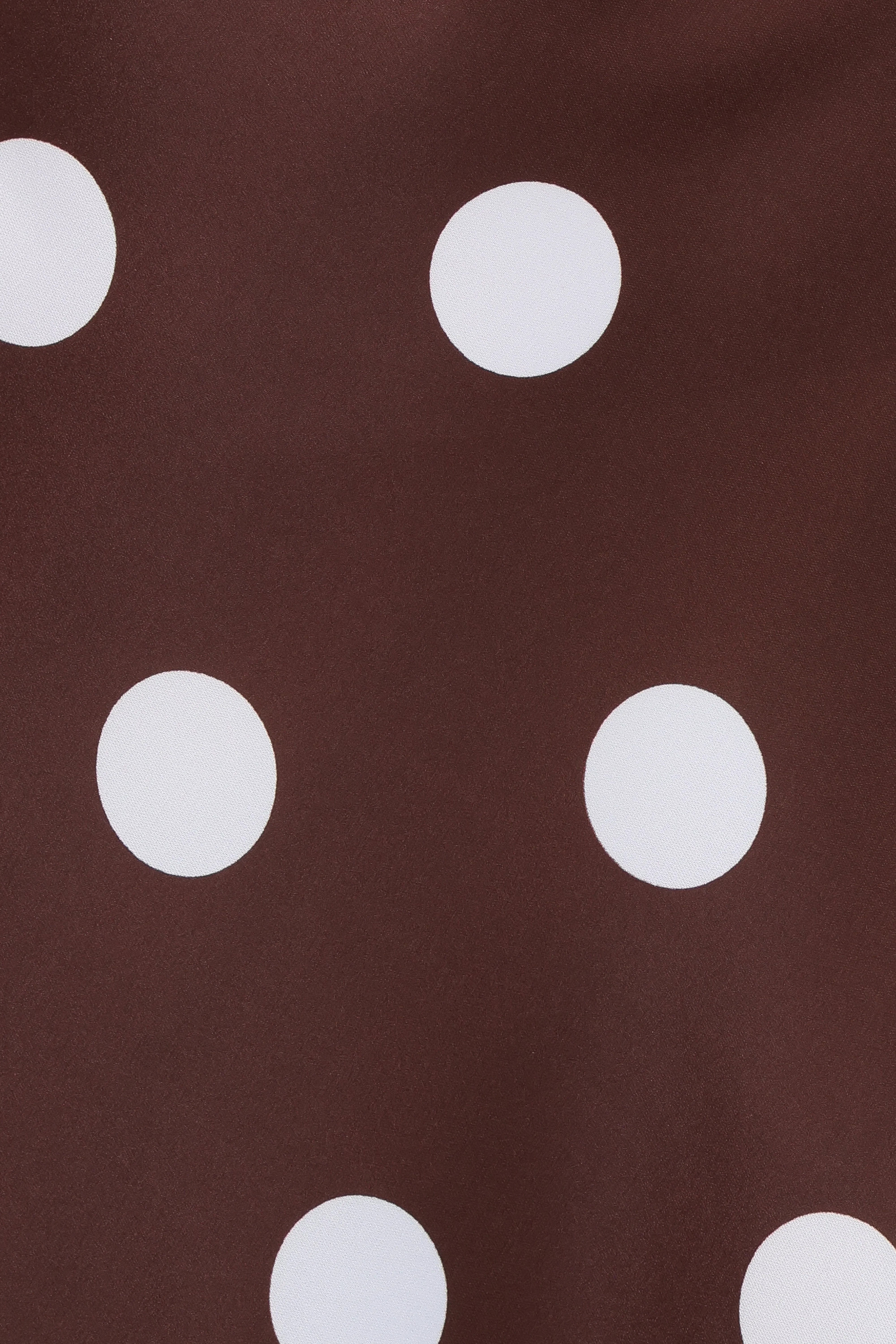 Remmie Strapless Maxi Dress Brown Polka Dot