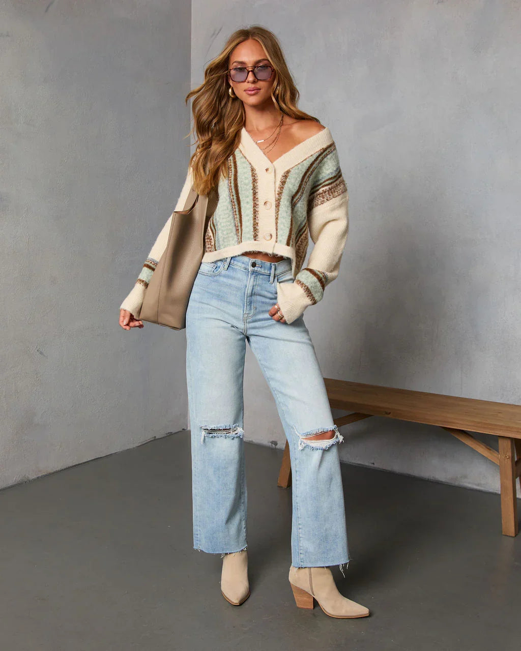 Emberglow Colorblock Cardigan