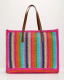 Marbelle Striped Tote Bag
